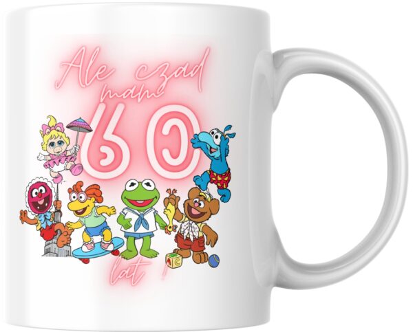 Kubek urodzinowy na 60-te urodziny "Ale czad mam 60 lat" Muppety