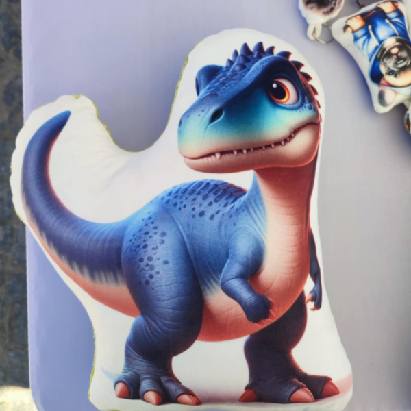 Przytulanka niebieski dinozaur - obrazek 2