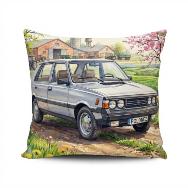 Poduszka z samochodem polonez prl